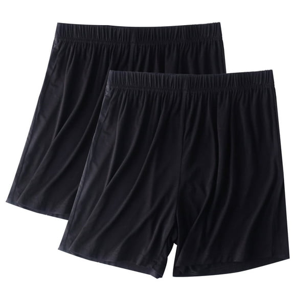cfhntfmh 2pc Pajama Shorts for Women Lounge Elastic Waist Comfy Sleep Shorts Plus Size Soft Sleepwear Short Pants