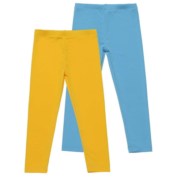 cfhntfmh 2pc Toddler Baby Girls Leggings Stretchy Elastic Waisted Yoga Pants Childrens Soft Skinny Dance Running Tights Pants