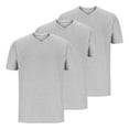 thumbnail image 1 of cfhntfmh 3 Pack Mens T-Shirts Big and Talls Slim Short Sleeve Undershirts V Neck Basic Solid Color Stretchy Shirt, 1 of 2