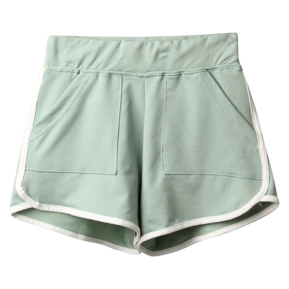 cfhntfmh 3pc Running Shorts for Women Comfy High Elastic Waist Baggy Shorts with Pockets Athletic Sport Activewear Shorts