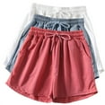 thumbnail image 1 of cfhntfmh 3pc Workout Shorts Women Summer Sport High Waisted Short Pants Baggy Wide Leg A-Line Shorts with Pockets, 1 of 7