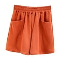 thumbnail image 1 of cfhntfmh Athletic Shorts for Women Loose Summer High Waist Shorts Running Gym Workout Drawstring Shorts with Pockets, 1 of 4