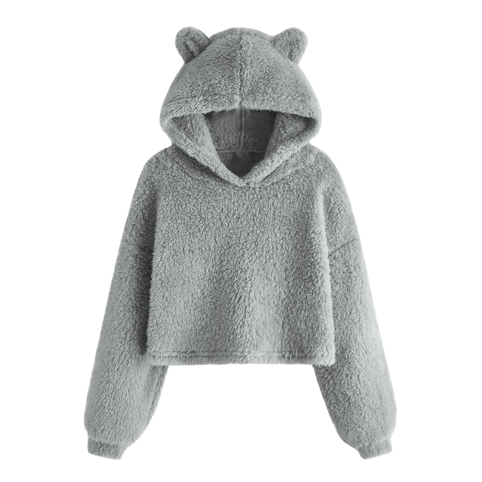KicKee Pants Girls' Hoodie With Sherpa-Lined Hood - Soft, Cozy Sweatshirt With Ruffled Edges