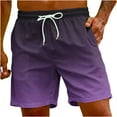 thumbnail image 1 of cfhntfmh Beach Shorts for Women Plus Size Fashion Printed Drawstring Shorts Summer Loose Wide Leg Shorts with Pockets, 1 of 6