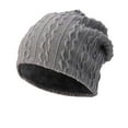 thumbnail image 1 of cfhntfmh Beanie Hats for Men Women Winter Warm Fleece Lined Slouchy Knit Beanie Hat Soft Stretch Caps, 1 of 3