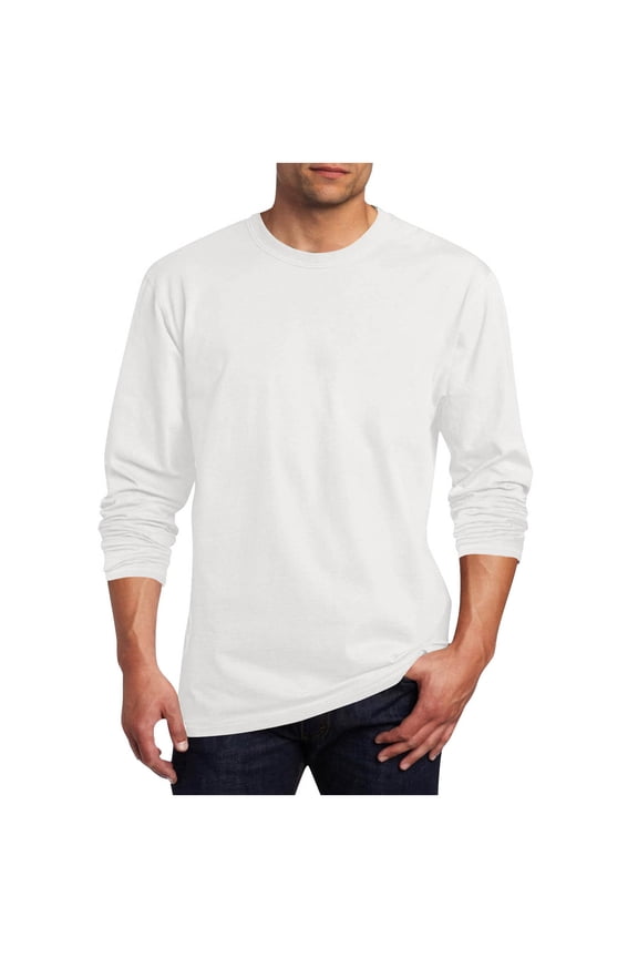 Big and Tall Shirts for Men Crew Neck Cotton Long Sleeve Tee Tops Casual Loose Tops Oversized Basic T Shirts