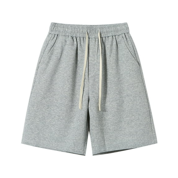 cfhntfmh Big and Tall Shorts for Men Loose Wide Leg Drawstring Sweat Shorts Casual Fashion Elastic Waisted Running Jogger Shorts