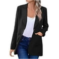 thumbnail image 1 of cfhntfmh Blazer Jackets for Women Formal Long Sleeve Lapel Buttons down Outwear Business Casual Work Office Coats, 1 of 5