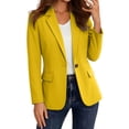 thumbnail image 1 of cfhntfmh Blazers for Women Business Casual Long Sleeve Suits Open Front Office Jacket Work Tops with Pockets, 1 of 7
