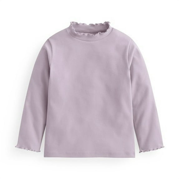 cfhntfmh Boys Girls Turtleneck Long Sleeve Tshirt Kids Thermal Underwear Cotton Shirts Toddler Lightweight Base Layer Tops