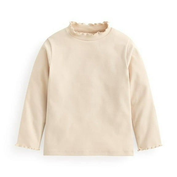 cfhntfmh Boys Girls Turtleneck Long Sleeve Tshirt Kids Thermal Underwear Cotton Shirts Toddler Lightweight Base Layer Tops