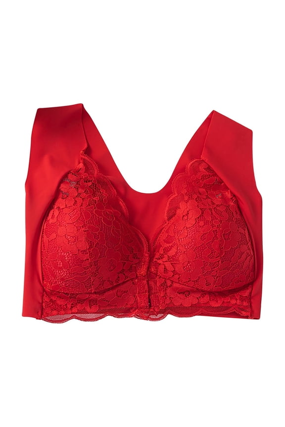 Bralettes for Women Lace V Neck Bra Non Padded No Underwired Bralettes Everyday Comfort Bra for Women