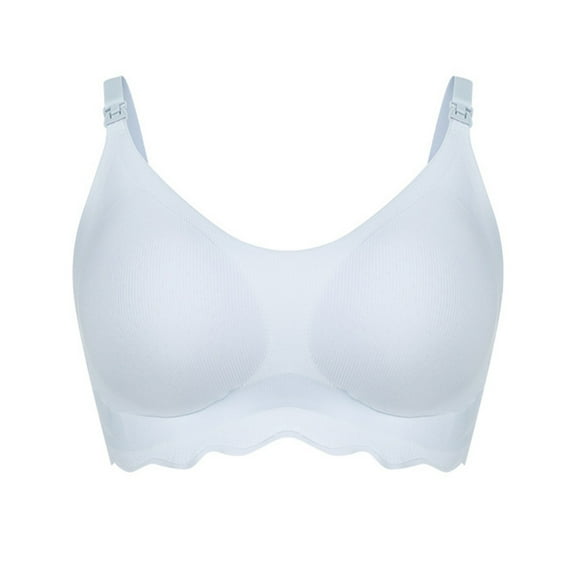 cfhntfmh Bras for Women Seamless No Underwire Full-Coverage Bralettes Wireless Adjustable Strap Comfy Underwear