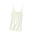 thumbnail image 1 of cfhntfmh Camisole Tops for Women Loose Sleeveless Scoop Neck Pajama Undershirts Spaghetti Strap Pleated Sleepwear Tops, 1 of 3