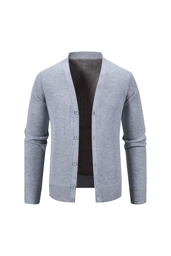 Cardigan Sweaters for Men Soft Thick Long Sleeve Buttons down Cardigan Jackets Fashion Plus Size Front Open Knit Sweaters