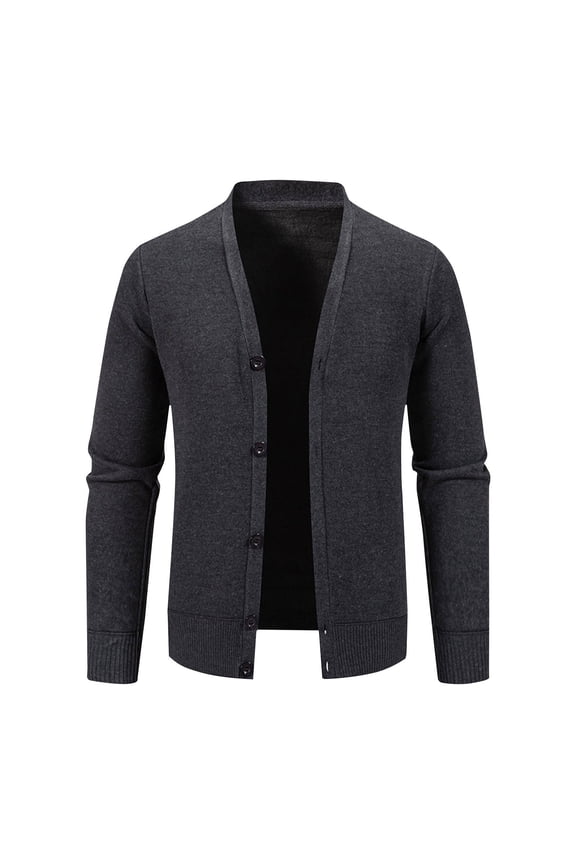 Cardigan Sweaters for Men Soft Thick Long Sleeve Buttons down Cardigan Jackets Fashion Plus Size Front Open Knit Sweaters