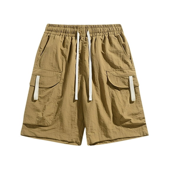 cfhntfmh Cargo Shorts for Men Loose Wide Leg Outdoor Hiking Pants Summer Baggy Elastic Waisted Running Activewear Shorts