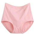 thumbnail image 1 of cfhntfmh Cotton Underwear for Women Plus Size High Waisted Solid Color Panties Comfort Breathable Full Coverage Briefs, 1 of 4