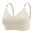 thumbnail image 1 of cfhntfmh Everyday Bras for Women No Underwire Striped Full Coverage Bras Comfort High Supports Wireless Push up Bras, 1 of 2