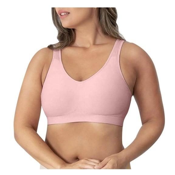 cfhntfmh Everyday Bras for Women Wirefree Full Support Soft Push up Bras Seamless Shaperwear Workout Sport Bralettes