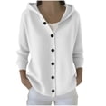 thumbnail image 1 of cfhntfmh Fall Fashion Tops for Women Oversized Sweatshirt Loose Fit Casual Long Sleeve Button down Hoodies for Women, 1 of 6