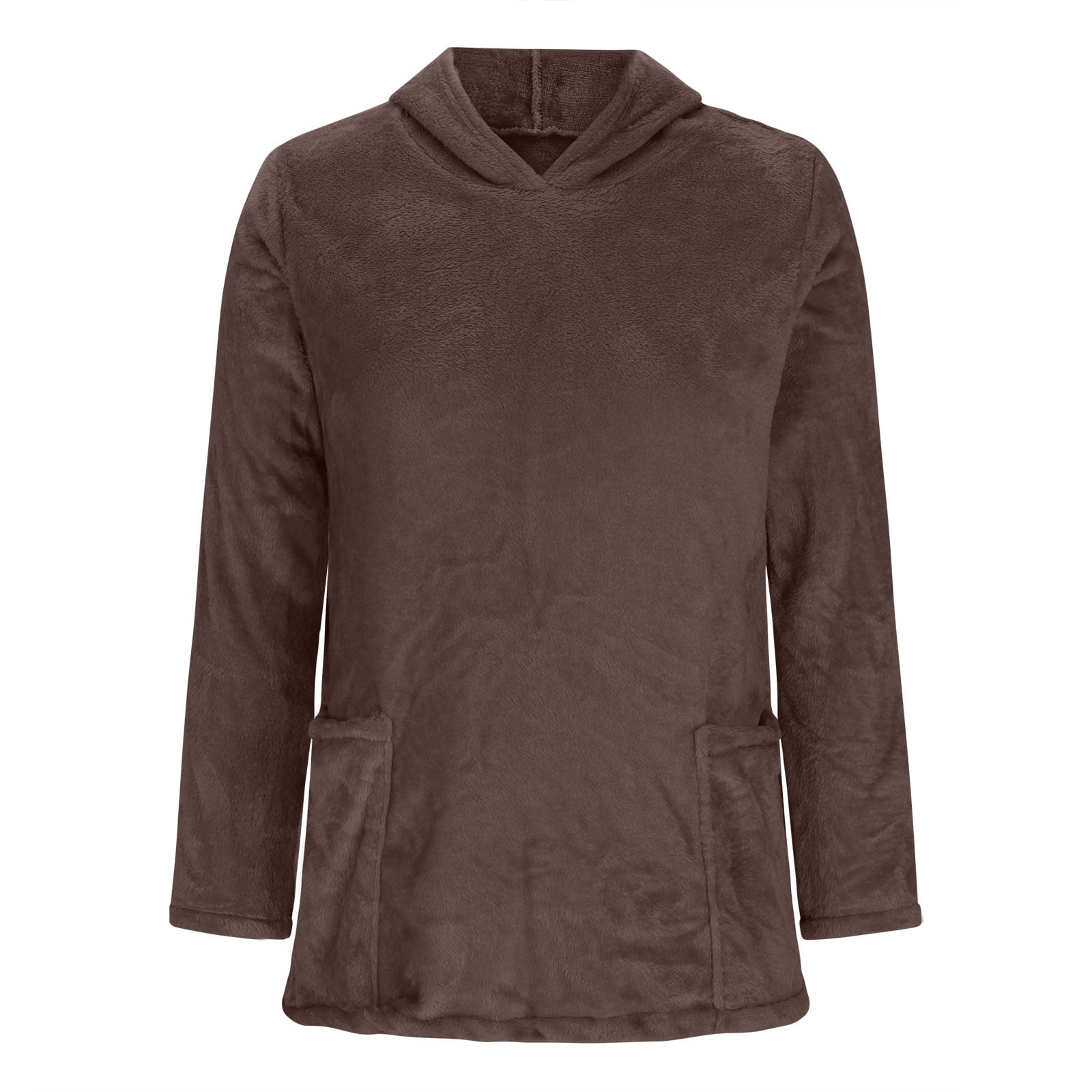 cfhntfmh Fleece Sherpa Pullover Women Winter Coats Fuzzy Hoodie Long ...