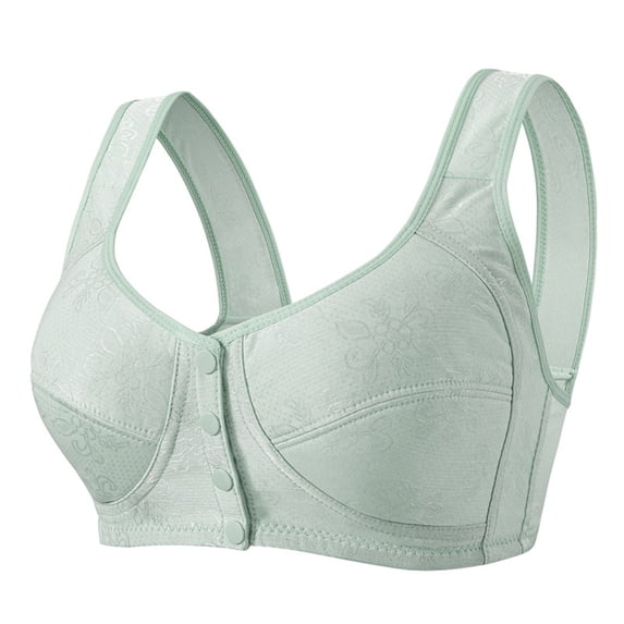 cfhntfmh Front Closure Bras for Women Plus Size No Underwire Full Coverage Bras Wireless Comfortable Everyday Bralettes