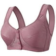 thumbnail image 1 of cfhntfmh Front Closure Bras for Women Plus Size No Underwire Full Coverage Bras Wireless Comfortable Everyday Bralettes, 1 of 6