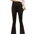 thumbnail image 1 of cfhntfmh Girl's Bootcut Leggings High Waisted Yoga Pants Childrens Soft Stretchy Wide Leg Workout Activewear Bell Bottoms, 1 of 7