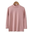 thumbnail image 1 of cfhntfmh Girls Boys Tops Winter Warm Long Sleeve High Neck Plain Sweater Children's Comfy Undershirts, 1 of 2