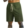 thumbnail image 1 of cfhntfmh Gym Shorts for Men Fashion Elastic Waisted Ripped Lounge Shorts Summer Loose Wide Leg Running Sweat Shorts, 1 of 5