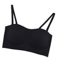 thumbnail image 1 of cfhntfmh High Impact Bras Sport Wirefree Pleated Scoop Neck Everyday Bralettes Comfort Adjustable Strap T-Shirts Bras For Women, 1 of 1