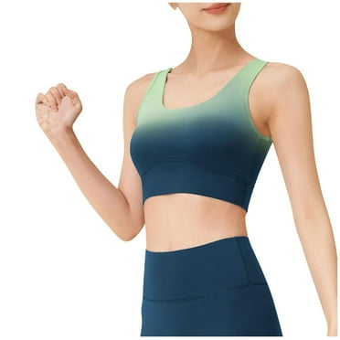 cfhntfmh High Impact Sport Bras for Women Wireless Print Comfy Bras Seamless Stretchy Workout Yoga Athletic Bralettes