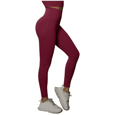cfhntfmh High Waisted Legging for Women Soft Stretch Yoga Pants Skinny Butt Lifting Running Jogger Workout Leggings