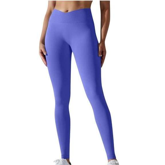 cfhntfmh High Waisted Leggings for Women Seamless Stretch Butt Lifting Yoga Pants for Workout Athletic Running Gym
