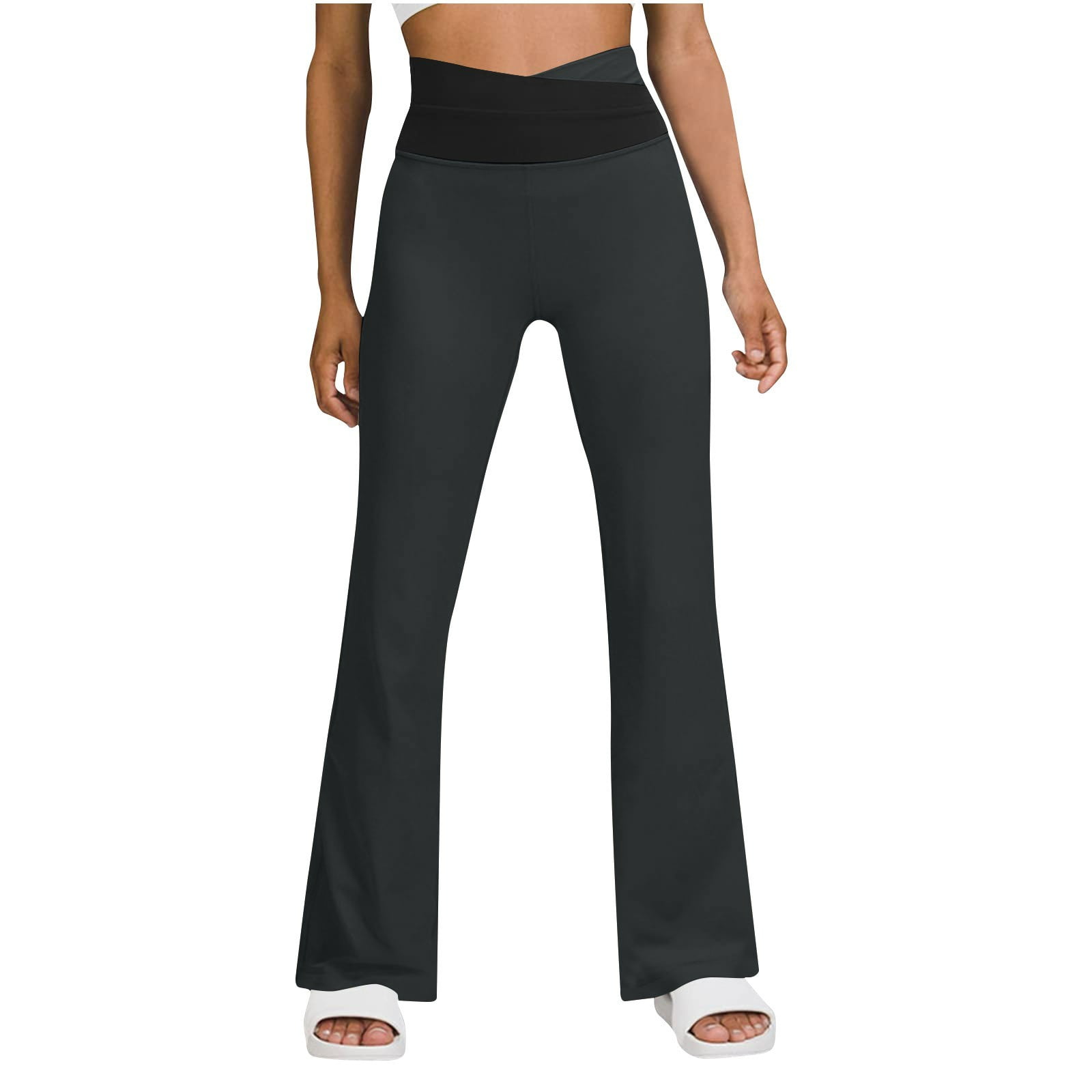 Wide Waistband High Waist Bootcut Active Leggings