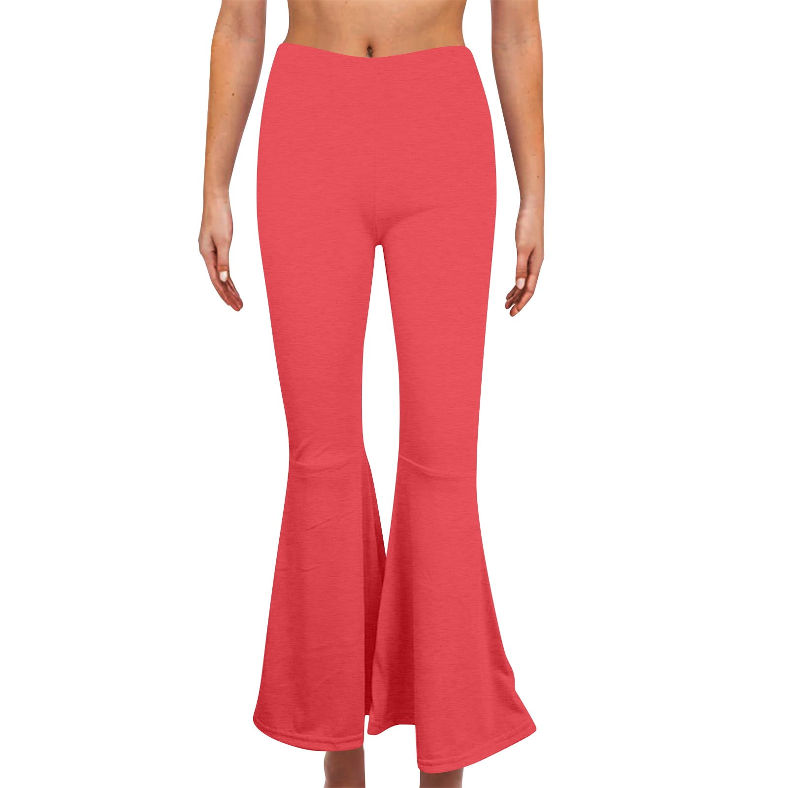 cfhntfmh Leggings for Women Fashion Elastic Waisted Bootcut Pants