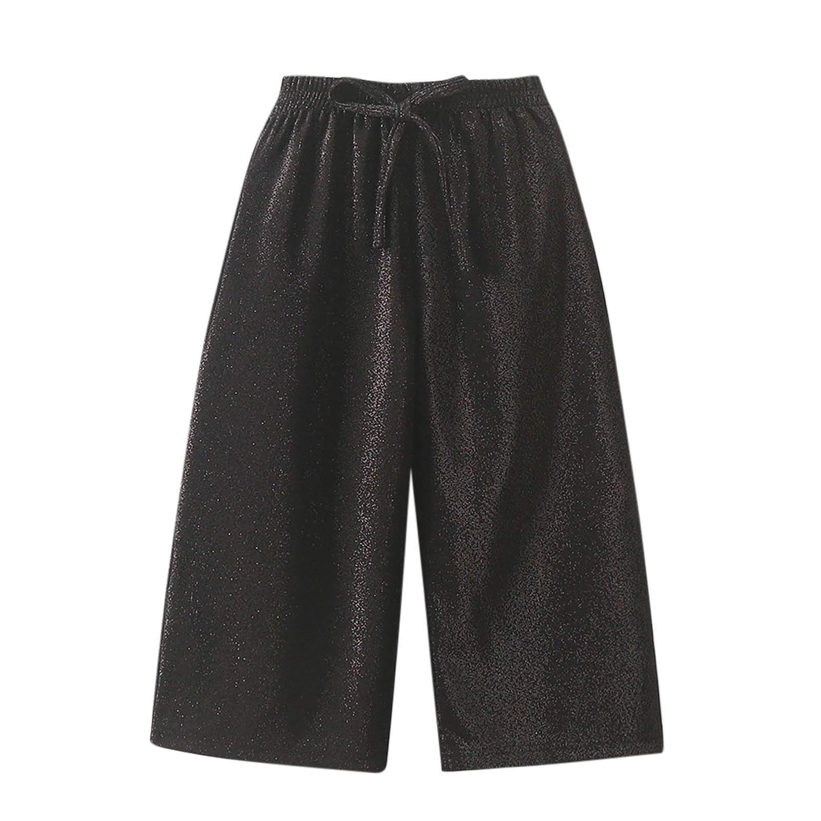 ELASTIC WAIST WIDE LEG KNIT LOUNGE PANTS