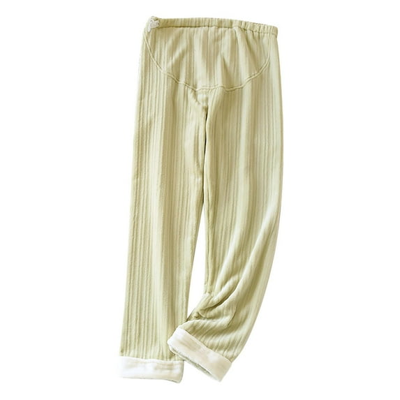 cfhntfmh Lounge Pants for Women Fuzzy Comfy Elastic High Waisted Sleep Pants Loose Wide Leg Plush Pajama Bottoms Sleepwear