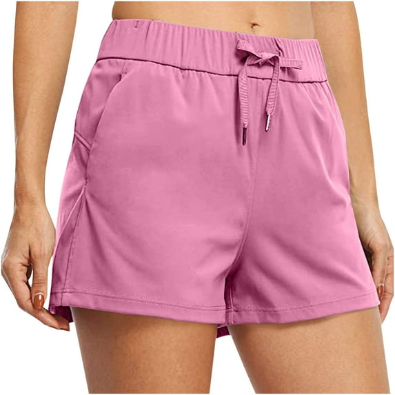 cfhntfmh Lounge Shorts for Women Soft Elastic Waisted Summer Shorts Loose Wide Leg Athletic Sports Shorts with Pockets
