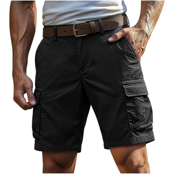 cfhntfmh Men Cargo Shorts Wide Leg Casual Knee Length Lightweight Shorts Stretch Outdoor Hiking Travel Work Short Pants