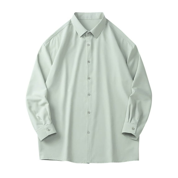 cfhntfmh Men's Button down Shirts Big and Tall Long Sleeve Dress Shirts Stretch Business Casual Formal Shirt Spring Clothes