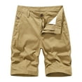 thumbnail image 1 of cfhntfmh Men's Cargo Shorts Knee Length Mens Running Shorts with Pockets High Waist Outdoor Solid Color Hiking Shorts, 1 of 3