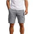 thumbnail image 1 of cfhntfmh Men's Casual Cargo Shorts Stretch Elastic High Waist Work Short with Multi Pockets Lightweight Summer Outdoor Shorts, 1 of 7