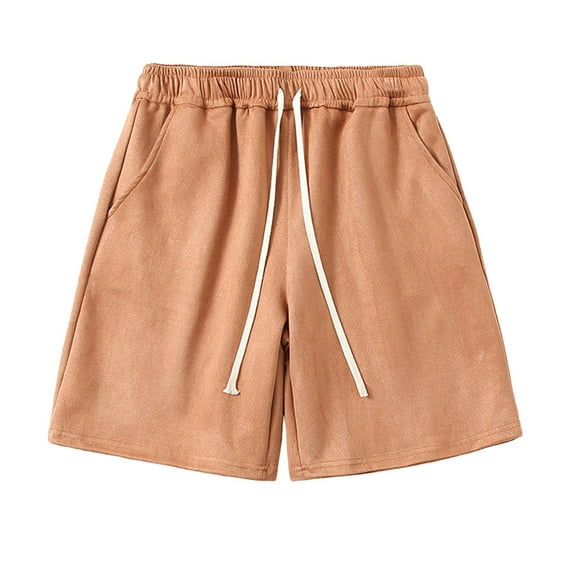 cfhntfmh Men's Casual Shorts Lightweight Elastic Waist Drawstring Summer Beach Shorts Lounge Workout Gym Shorts