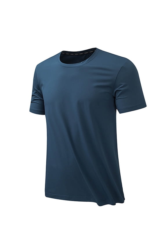 Men's Shirts Short Sleeve Quick Dry Sports Athletic Workout Base Layer Undershirt T-Shirt Tops