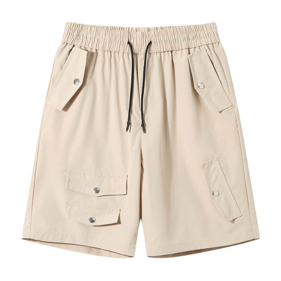cfhntfmh Men's Hiking Cargo Shorts Lightweight Stretch Solid Color Work Shorts for Men Outdoor Casual with Pockets