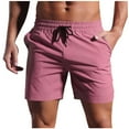 thumbnail image 1 of cfhntfmh Men's Stretch Shorts Casual Classic Fit Golf Work Short Pants Drawstring Summer Beach Shorts with Pockets, 1 of 7