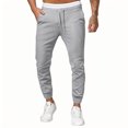thumbnail image 1 of cfhntfmh Men's Sweatpants Slim Casual Stretch Elastic Waisted Jogger Trousers with Pockets Fall Winter Fashion Outfits, 1 of 4