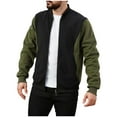 thumbnail image 1 of cfhntfmh Men's Winter Zip up Fleece Jacket Lightweight Athletic Jackets Casual Outdoor Warm Outwear with Pockets, 1 of 7